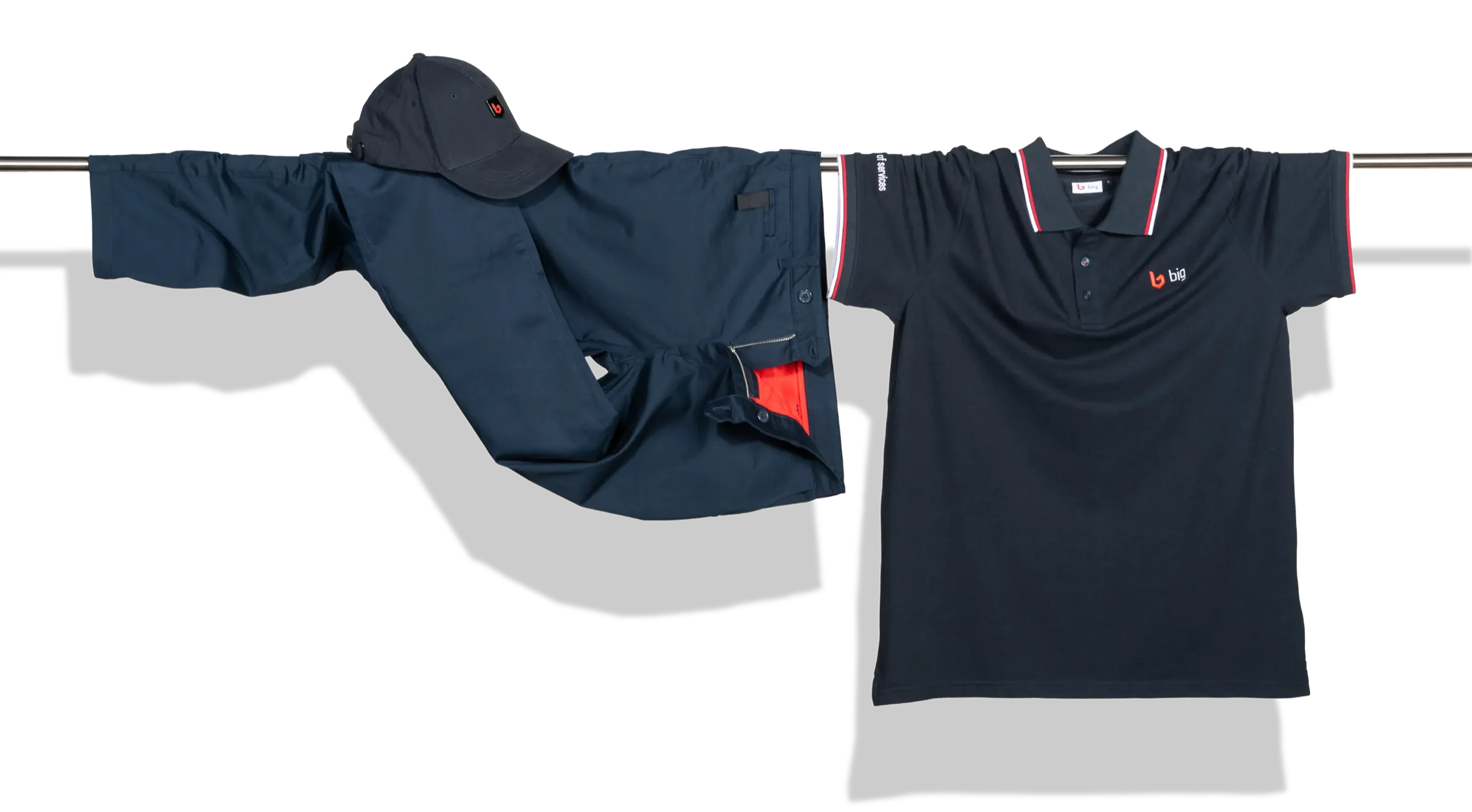 b.i.g. — Jacke, Arbeitshose und Poloshirt für den Außeneinsatz