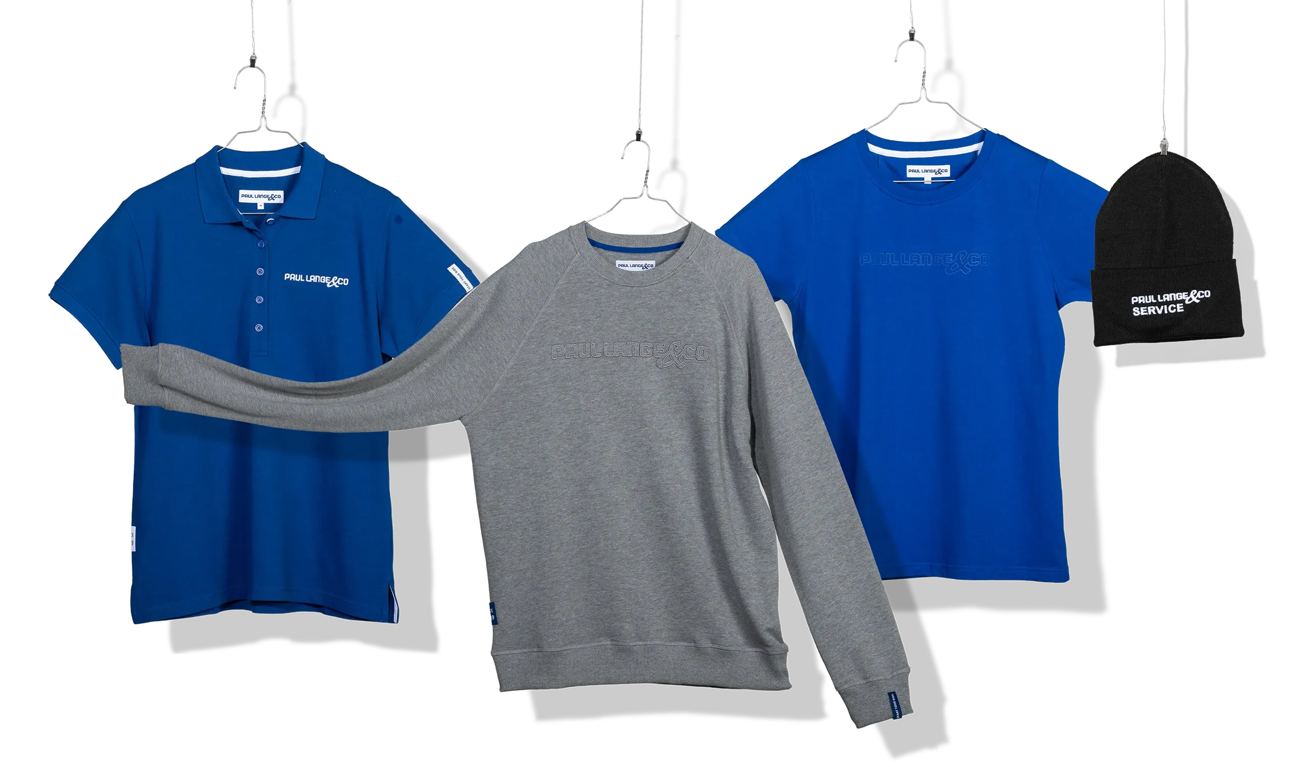 Paul Lange & Co — Poloshirt, Pulli, T-Shirt und Mütze