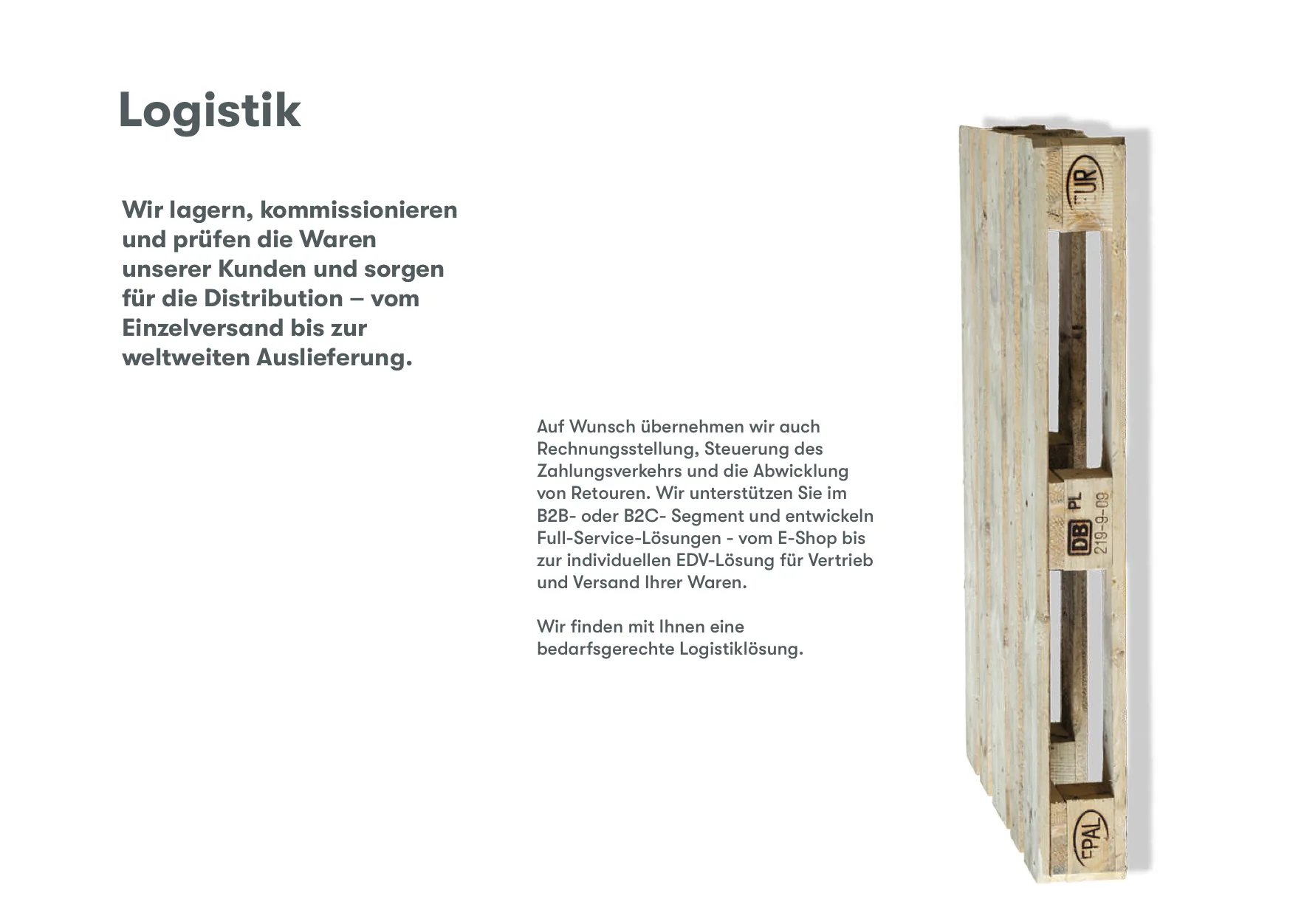 Jefferys Imagebook, Seite 14 von 38 – Kompetenz Logistik