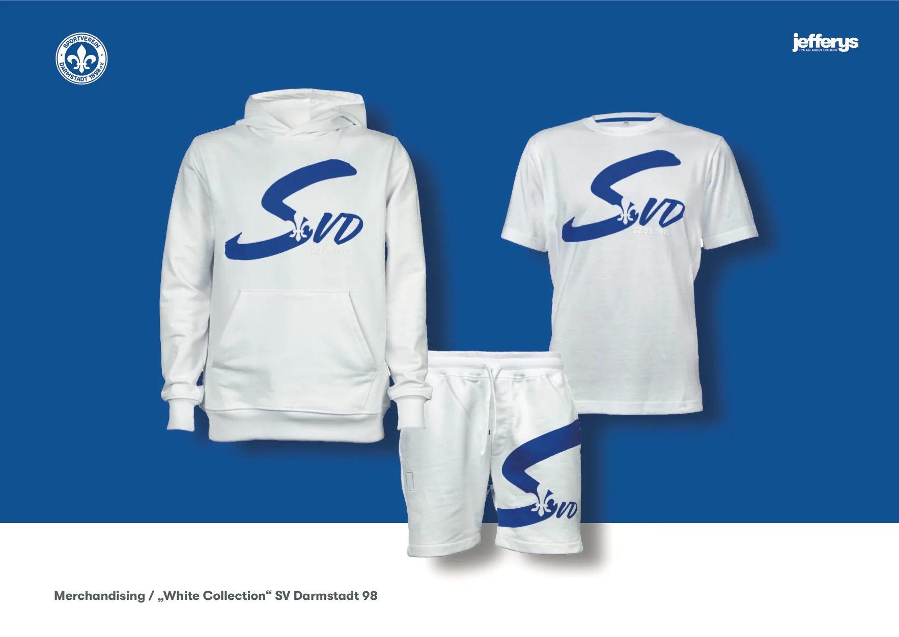 Jefferys Imagebook, Seite 18 von 38 – Merchandising: White Collection SV Darmstadt 98