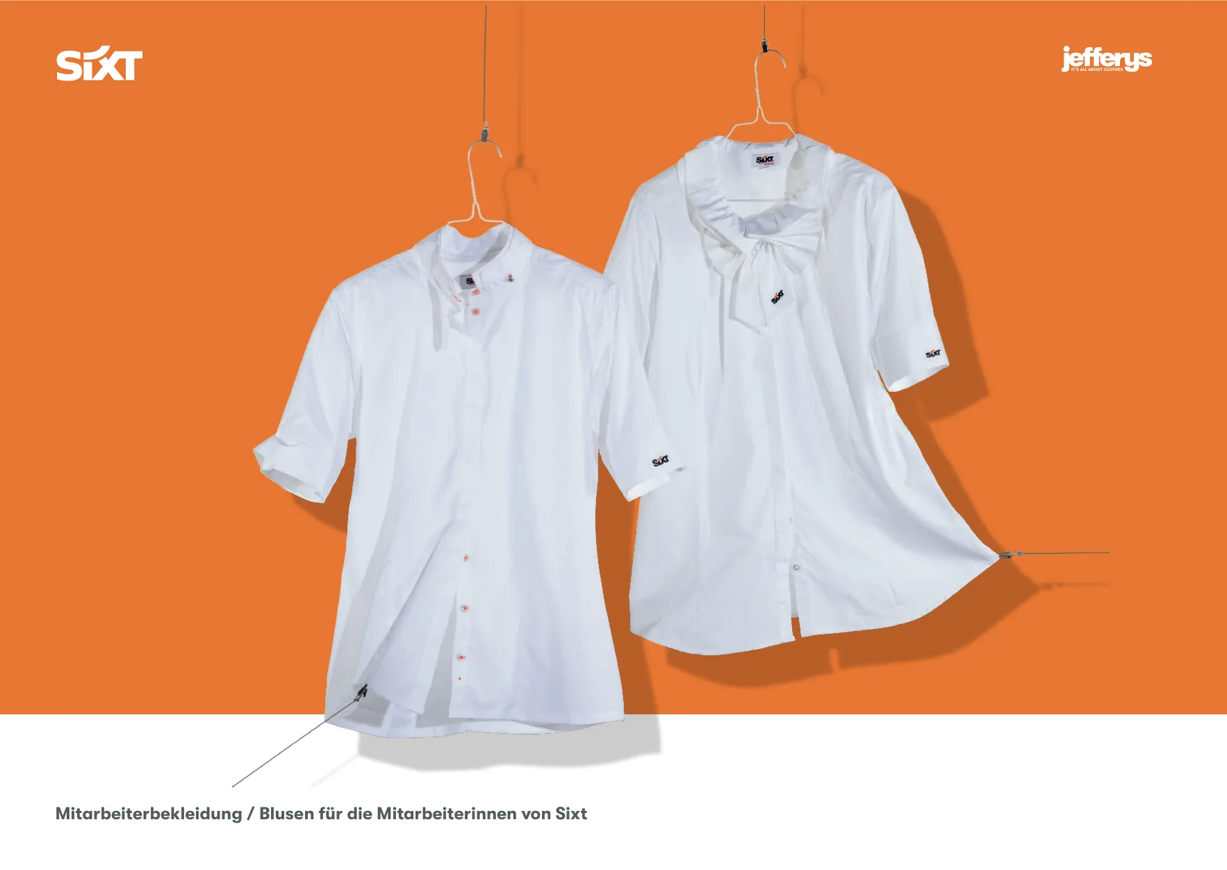Jefferys Imagebook, Seite 22 von 38 – Mitarbeiterbekleidung: Blusen für Sixt