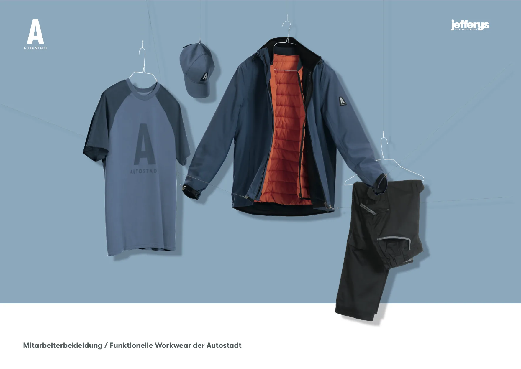 Jefferys Imagebook, Seite 26 von 38 – Mitarbeiterbekleidung: Workwear der Autostadt