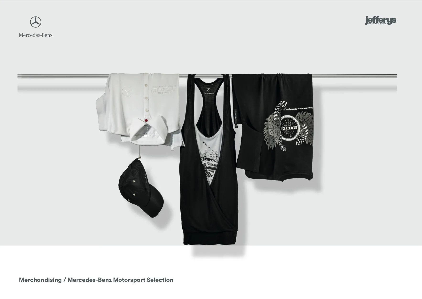 Jefferys Imagebook, Seite 30 von 38 – Merchandising: Mercedes-Benz Motorsport Selection