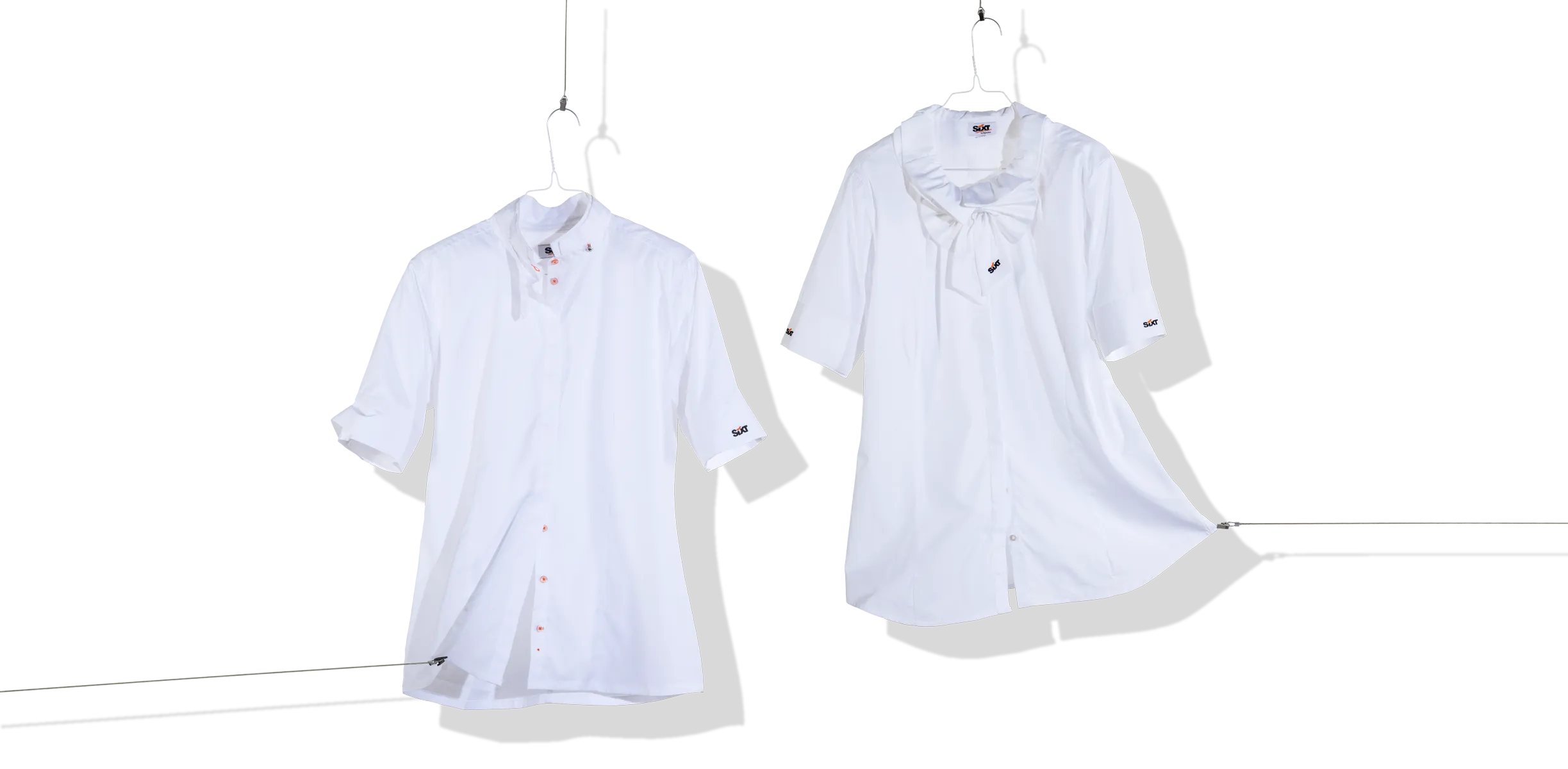 Sixt — Stehkragenbluse und Schluppenbluse für die Mitarbeiter